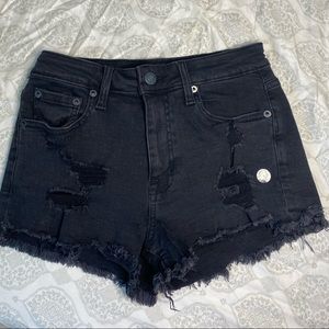 Aeropostale high rise ripped denim shorts